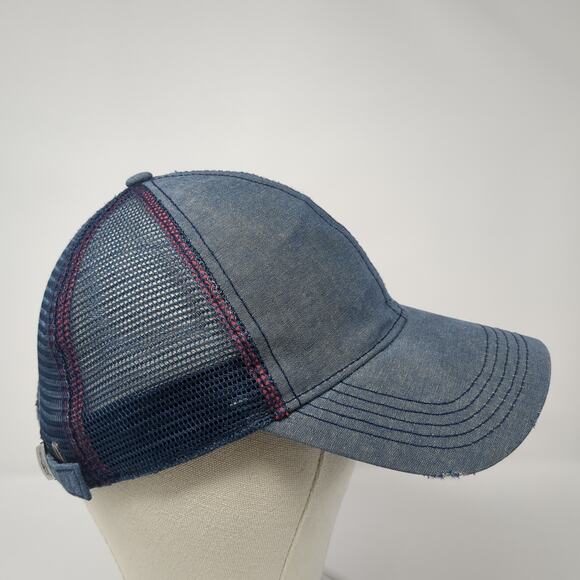 Penguin by Munsingwear Trucker Hat Blue One Size Adjustable Mesh Back - Picture 4 of 8
